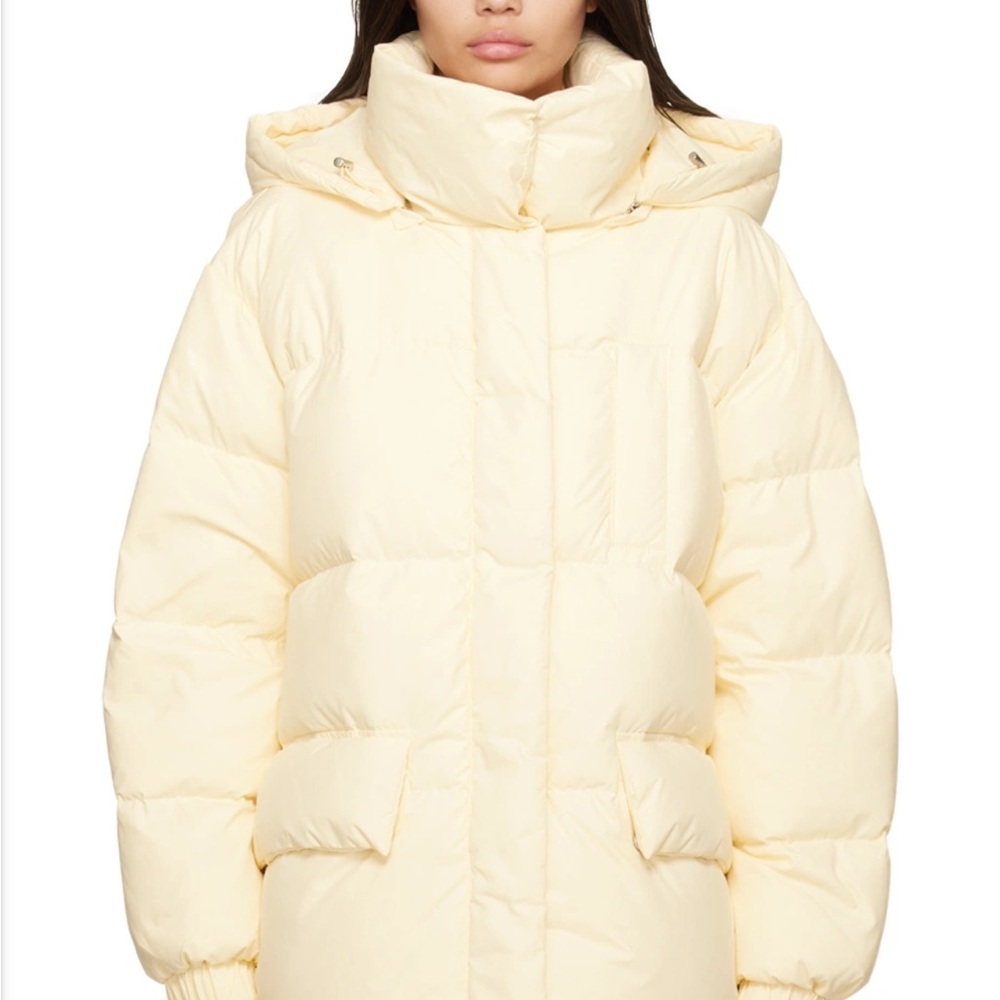 Frankie Shop Light Cream Puffer Jacket